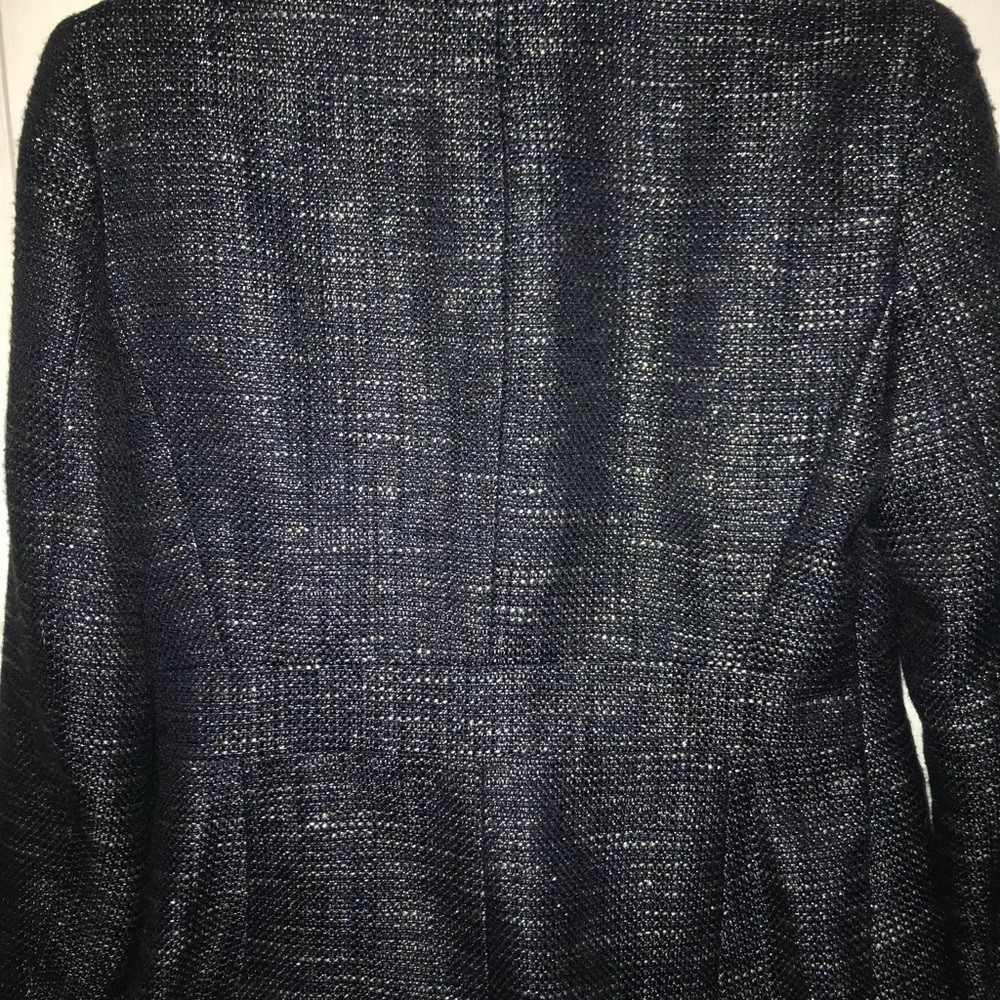 NY & Company Stretch Blazer - Size 6 Navy & silver